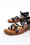 Women's Closed Back Star Decorated Sandals Black 4183289 - 4