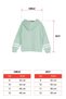 Hooded Long Sleeve Cagla Green Color Girl's Sweatshirt - 3