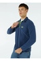 Light Navy Blue Men's Fleece Sweatshirt Hh 12001 - 2