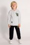 Men's Tracksuit Set - Hooded, Cotton