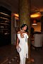 فستان Brianna White متوسط الطول للنساء - ATE-1281 - 2
