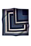 Tivil Silk Scarf 17217-0033-0031 Navy Blue Mixed Pattern - 2