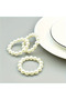 10 Pcs Handmade Pearl Napkin Holder, Napkin Ring, Napkin Ring - 3