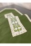 Pistachio Green Cross Stitch Processing French Laced Linen Runner - 3