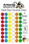 16 mm Colorful Premade Round Labels 240 pcs 1 Pack Mix Color Office Labels Self Adhesive Dot