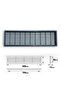 Gray Plastic Grille - Rectangular Design