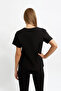 Women's Basic Black T-Shirt 100% Cotton Comfortable Fit Casual Crew Neck T-Shirt - 3