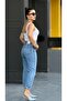 High Rise Double String Ripped Mom Jean (1842-2) - 5