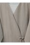 Double Tie V-Neck Kimono -Stone - 2