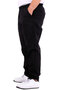 بنطال رياضي للرجال من Mode XL مقاس كبير من Gabardine Straight Leg 21929 باللون الأسود - 2