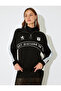 X Inji - Half Zipper Slogan Color Block Comfortable Fit Sweatshirt - 4