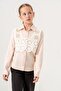 Girl's Knitting Shirt with Suates - 3