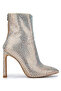 Women's Genuine Leather Beige Heeled Boots