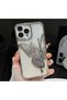حافظة بنمط الفراشة متوافقة مع هاتف Iphone 15 Pro، يمكن استخدامها إما شفافة أو لامعة