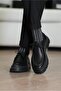Alviso Longo Model Genuine Leather Handmade Men's Black Casual Shoes - 4