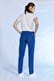 Lycra Nurse Uniform Single Bottom Cobalt Blue - 3