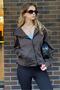 Brown Zip Hooded Long Sleeve Short Cardigan Mg2214 - 2