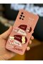Galaxy A51 Case Design Patterned Camera Protection Rabbit Pink Soft Silicone Cover - 5