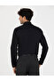 Black Slim Fit Long Sleeve Shirt 50286000-Vr046 - 5