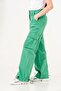 Girl's Trousers Linen Pant with Elastic Cargo Pocket - 3