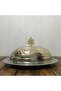 قارب نحاسي مطرز مزدوج اللون مقاس 30 سم