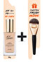 Clio Kill Cover Glow Foundation - Intense Shimmer and Concealer Foundation Brush Set Spf50+Pa++++ 3-by Linen