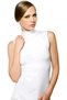 Women's Zero Sleeve Turtleneck Cotton Tank Top Set of 3 - 5