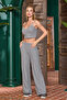 25054 Women's Anthracite Melange Long Sleeve 3-Piece Pajama Set - 2