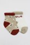 Organic Baby Kids Seamless 2-Piece Love Dog Combed Cotton Socks - 4