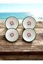 4 Pieces 20 cm Enamel Bowl Plate, Deep Plate, Soup Plate, Retro, Deep Plate, Soup Bowl, Marinade