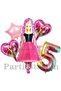 Barbie 5 Year Balloon Set Barbie Theme Birthday Foil Balloon Set - 2