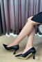 Women's Samba Black Leather Stiletto - 6