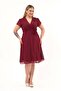 Women's Double Breasted Collar Midi Chiffon Dress 4449/110 - 3