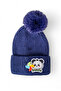 Children's Pompom Folded Panda Embroidered Beret