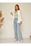 Alice Light Blue Snow High Waist Wide Leg Jeans Women's Wide Leg Jeans - 4