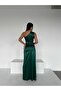New Season Single Sleeve Satin Fabric Flat Deyatli Long Dress 582856   745 - 2
