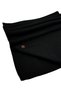 Black Wool Soft Texture Long and Wide Large Size Plain Shawl Scarf - 2