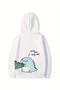 Unisex Lover Couple Combination Dinosaur Hooded 2-Piece Sweatshirt - 3