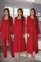 Pregnant Maternity Dressing Gowns and Pajamas Set 4 Pieces - 2
