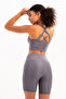 Smoked Women's Sports Bra with Back Detail, Light Support and Removable Pads - Surge - 3