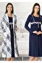 Pregnant Maternity Cotton Dressing Gown Nightgown Set
