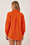 Vibrant Orange Oversize Basic Shirt - Ldd0003 - 3