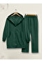 Emerald Zippered Hooded Combed Set
