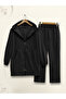Zippered Hooded Combed Cotton Set - 4