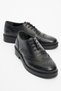 Avra Black Skin Genuine Leather Women's Oxford Shoes