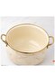 Cream Marble 26 cm Diameter 6.2 Liter Enamel Milk Yogurt Stew Pot Please Pay Attention to the Dimensions - 2