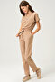 Lycra Scrubs Beige Bat Sleeve Doctor Nurse Jersey Suit - 5