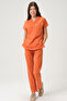 Lycra Scrubs Salmon Bat Sleeve Doctor Nurse Jersey Team - 2