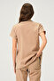 Lycra Scrubs Beige Bat Sleeve Doctor Nurse Jersey Suit - 3