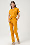 Lycra Scrubs Mustard Bat Sleeve Doctor Nurse Jersey Suit